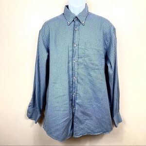 T Harris London Men’s Plaid shirt  XL 100% Cotton